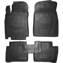 Поліуретанові килимки Nissan Tiida 2006 -2011 чорні, кт - 4шт 11258 Avto-Gumm
