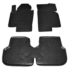Поліуретанові килимки Volkswagen Jetta 2010- чорні, кт - 4шт 11343 Avto-Gumm