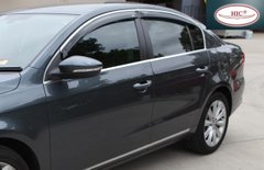 Дефлектори вікон Volkswagen Tiguan 2016-> з хром молдингом VW60-M HIC