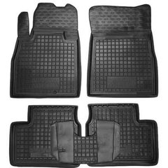 Поліуретанові килимки Nissan Micra (K13) 2012 - чорні, кт - 4шт 11387 Avto-Gumm