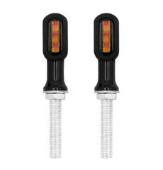 Стоп повторювач Mini LED Black 28x15mm для Harley Sportster XL (кт 2шт) задні