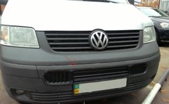 Зимняя накладка Volkswagen T5 2003-2009 (бампер длинная на 3 решетки) FLGL0108 AVTM